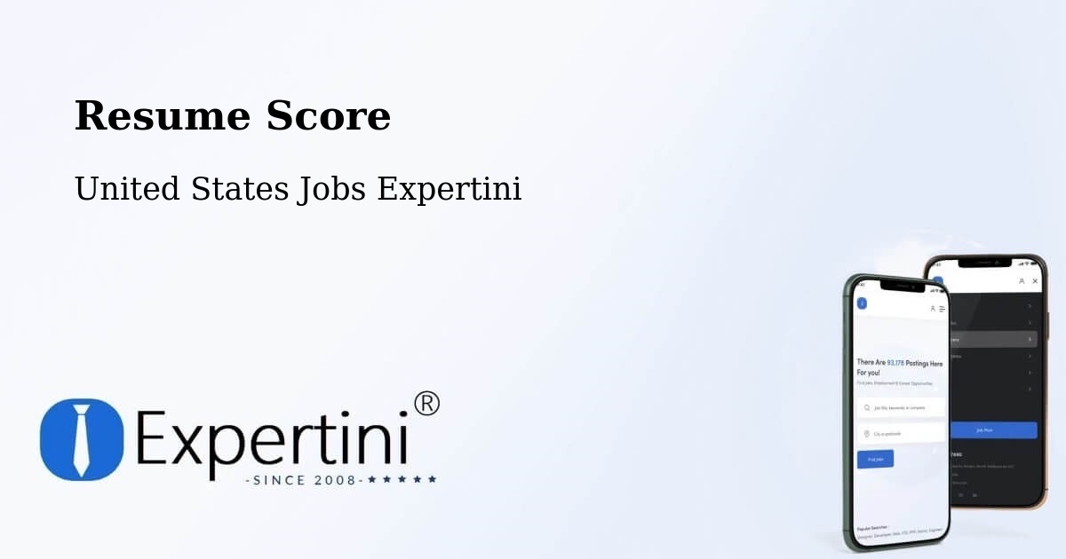Resume Score - United States Jobs Expertini
